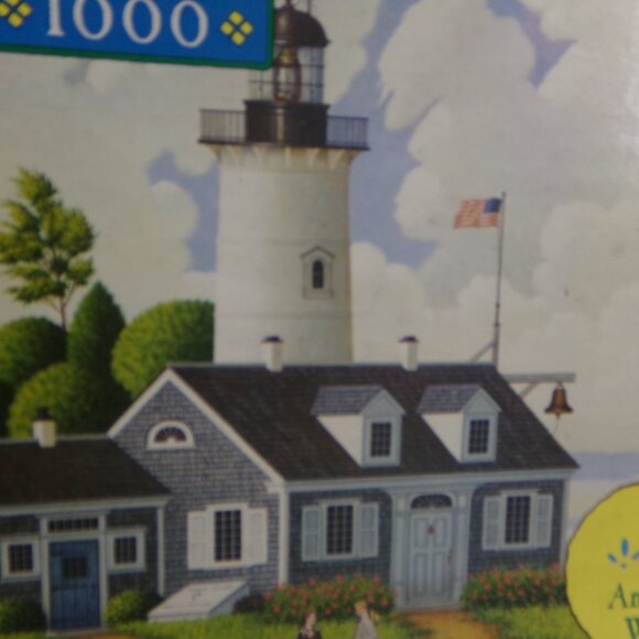 NWT Jigsaw Puzzle 1000 Piece Lighthouse Ocean Charles Wysocki Jayson Sparkin' - Picture 5 of 13